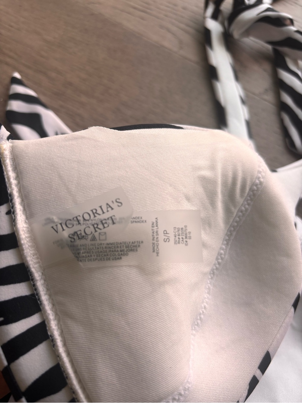 Victoria's Secret Black and White Zebra Bikini Set - Picture 3 of 4